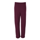 aerial view a maroon jerzees - unisex nublend(r) open - bottom sweatpants with pockets, image 1 of 3