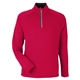 aerial view a classic red/ carbon core365 - mens origin performance pique quarter - zip pullover, image 1 of 7