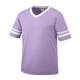 a light lavender/ white augusta sportswear adult sleeve stripe jersey - all