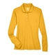 aerial view a campus gold core365 - womens pinnacle performance long sleeve piqu polo, image 1 of 6