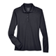aerial view a carbon core365 - womens pinnacle performance long sleeve piqu polo, image 1 of 6