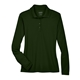 aerial view a forest core365 - womens pinnacle performance long sleeve piqu polo, image 1 of 6