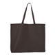 aerial view a charcoal q - tees - 25l jumbo tote, image 1 of 2