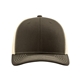 aerial view a chocolate chip/ birch richardson adjustable six - panel trucker hat, image 1 of 3