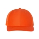 aerial view a orange richardson adjustable six - panel trucker hat, image 1 of 3