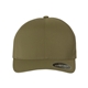 aerial view a olive flexfit adult delta x - cap, image 1 of 3