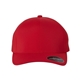 aerial view a red flexfit adult delta x - cap, image 1 of 3