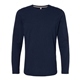 aerial view a navy lat mens fine jersey long - sleeve, image 1 of 3