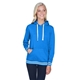 aerial view a royal j america ladies relay hooded sweatshirt, image 1 of 3