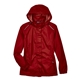 aerial view a classic red core365 - womens climate seam - sealed lightweight variegated ripstop jacket, image 1 of 6