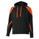 a black/ orange holloway youth prospect athletic fleece hoodie