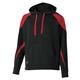 a black/ scarlet holloway youth prospect athletic fleece hoodie
