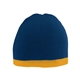 a navy/ gold augusta sportswear two - tone knit beanie
