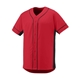 a red/ black augusta sportswear adult slugger jersey