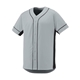 a silver/ black augusta sportswear adult slugger jersey
