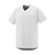 a white/ white augusta sportswear adult slugger jersey