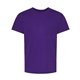 aerial view a athletic purple hanes - youth comfortsoft(r) heavyweight t - shirt - 5480, image 1 of 3