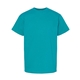 aerial view a athletic teal hanes - youth comfortsoft(r) heavyweight t - shirt - 5480, image 1 of 3