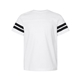 aerial view a white solid/ black lat - youth football fine jersey tee, image 1 of 3