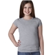 aerial view a heather grey next level youth girls princess t - shirt - 3710, image 1 of 5