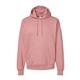 aerial view a mauve hanes 9.7 oz ultimate cotton(r) 90/10 pullover hood - f170, image 1 of 3