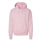 aerial view a pale pink hanes 9.7 oz ultimate cotton(r) 90/10 pullover hood - f170, image 1 of 3