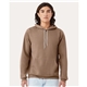 aerial view a vintage brown bella + canvas unisex sponge fleece pullover hoodie - 3719, image 1 of 6