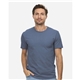 aerial view a denim threadfast apparel epic unisex t - shirt, image 1 of 3