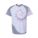 aerial view a malibu dyenomite - multi - color spiral tie - dyed t - shirt - colors, image 1 of 3