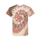 aerial view a sequoia dyenomite - multi - color spiral tie - dyed t - shirt - colors, image 1 of 3