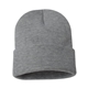 a dark heather grey sportsman - 12 solid cuffed beanie - colors