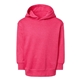 aerial view a vintage hot pink rabbit skins toddler pullover fleece hoodie - all, image 1 of 3