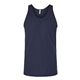 aerial view a navy american apparel - unisex fine jersey tank (usa) - colors, image 1 of 6