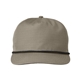 aerial view a khaki/ black rope big accessories - lariat ripstop cap, image 1 of 4