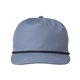 aerial view a slate blue/ navy rope big accessories - lariat ripstop cap, image 1 of 4