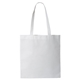 aerial view a white liberty bags non - woven tote, image 1 of 2