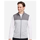 aerial view a quiet shade/ high rise heather puma golf - cloudspun colorblock vest, image 1 of 8