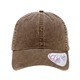 aerial view a chocolate/ fawn infinity her - womens pigment - dyed with fashion undervisor cap, image 1 of 4