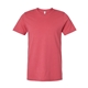 aerial view a vintage red bella + canvas - unisex short sleeve jersey t - shirt - 3001, image 1 of 3