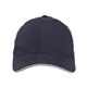 aerial view a navy/ khaki adams 6 panel performer cap, image 1 of 3