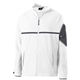 a white/ carbon holloway unisex weld 4- way stretch warm - up jacket