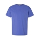aerial view a deep forte blue comfortwash by hanes mens garment - dyed t - shirt, image 1 of 3