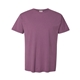 aerial view a purple plum raisin comfortwash by hanes mens garment - dyed t - shirt, image 1 of 3