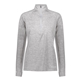 aerial view a athletic grey heather holloway ladies electrify coolcore half - zip, image 1 of 3