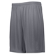 aerial view a graphite augusta sportswear youth true hue technology(tm) attain training short, image 1 of 3