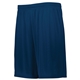 aerial view a navy augusta sportswear youth true hue technology(tm) attain training short, image 1 of 3