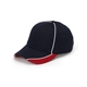 aerial view a navy/ red/ white adams headwear - first string cap, image 1 of 2