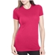 a bright pink bayside ladies usa made jersey t - shirt
