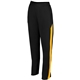 a black/ gold augusta sportswear ladies medalist 2.0 pant