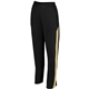 a black/ vegas gold augusta sportswear ladies medalist 2.0 pant